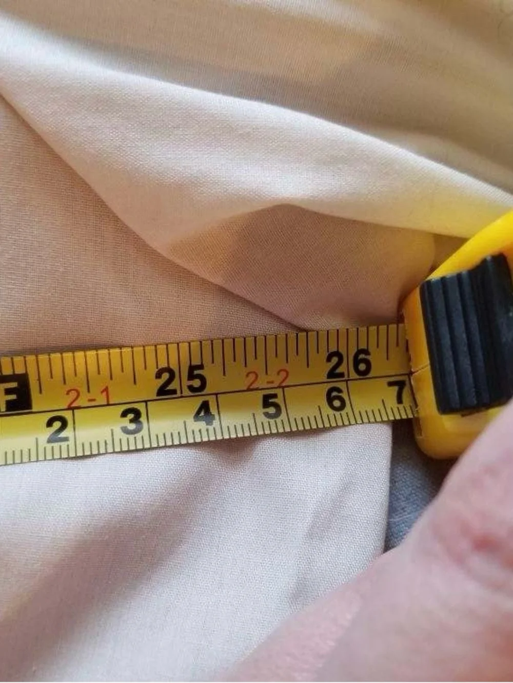 Vtg 70s Beige Guayabera Haband Poly Cotton Cuban Wedding Shirt Embroidered Sz XL - Picture 7 of 7